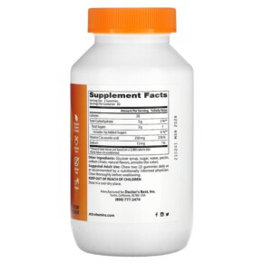Thành phần vi chất của Doctor's Best Vitamin C Gummies Orange Bliss 125 mg 120 Gummies 753950005105