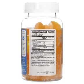 Thành phần vi chất của Doctor's Finest Vitamin C Orange 250 mg 90 Gummies 810048610044