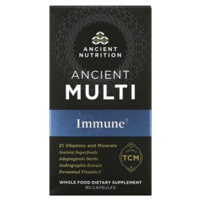 Thực phẩm chức năng Dr. Axe / Ancient Nutrition Ancient Multi Immune 90 Capsules 816401023285