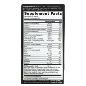 Dr. Axe / Ancient Nutrition Ancient Multi Women's 40+ 90 Capsules 3 Thành phần vi chất của Dr. Axe / Ancient Nutrition Ancient Multi Women's 40+ 90 Capsules 816401023339