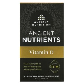 Thực phẩm chức năng Dr. Axe / Ancient Nutrition Ancient Nutrients Vitamin D 60 Capsules 816401023278