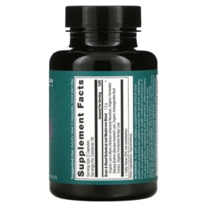 Thành phần vi chất của Dr. Axe / Ancient Nutrition Brain + Mood Brain Boost & Stress Relief 60 Capsules 816401025555