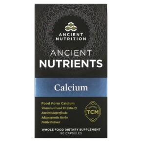 Thực phẩm chức năng Dr. Axe / Ancient Nutrition Calcium 90 Capsules 816401023315