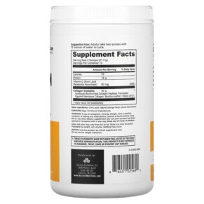 Thành phần vi chất của Dr. Axe / Ancient Nutrition Collagen Peptides Orange 9.02 oz (255.6 g) 816401025692