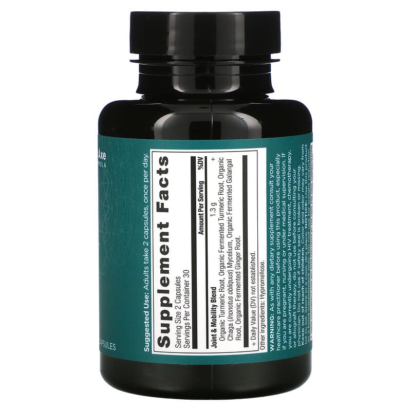 Dr. Axe / Ancient Nutrition Joint + Mobility Support 60 Capsules 2 Thành phần vi chất của Dr. Axe / Ancient Nutrition Joint + Mobility Support 60 Capsules 816401025562