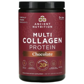Thực phẩm chức năng Dr. Axe / Ancient Nutrition Multi Collagen Protein Chocolate 1.04 lb (472 g) 816401022196
