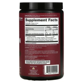 Thành phần vi chất của Dr. Axe / Ancient Nutrition Multi Collagen Protein Chocolate 10 oz (283.2 g) 816401022202