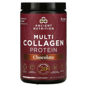 Thực phẩm chức năng Dr. Axe / Ancient Nutrition Multi Collagen Protein Chocolate 10 oz (283.2 g) 816401022202