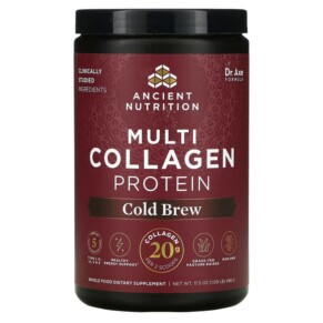 Thực phẩm chức năng Dr. Axe / Ancient Nutrition Multi Collagen Protein Cold Brew 1.09 lb (496 g) 816401022516