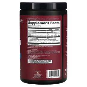 Thành phần vi chất của Dr. Axe / Ancient Nutrition Multi Collagen Protein Vanilla 1.04 lb (472.5 g) 816401021854