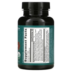 Thành phần vi chất của Dr. Axe / Ancient Nutrition Multi Mushroom Daily Immune Defense 60 Tablets 816401025531