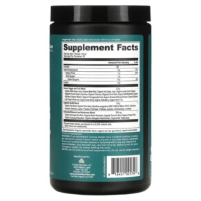 Thành phần vi chất của Dr. Axe / Ancient Nutrition Organics Super Greens Watermelon 8.82 oz (250 g) 816401025746