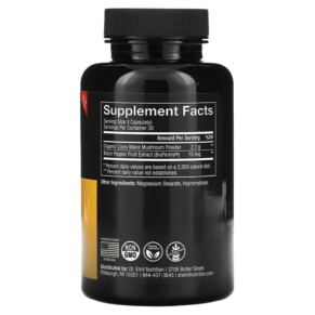 Thành phần vi chất của Dr. Emil Nutrition Lion's Mane Smart Shrooms 2.100 mg 90 Vegetable Capsules 850002956269