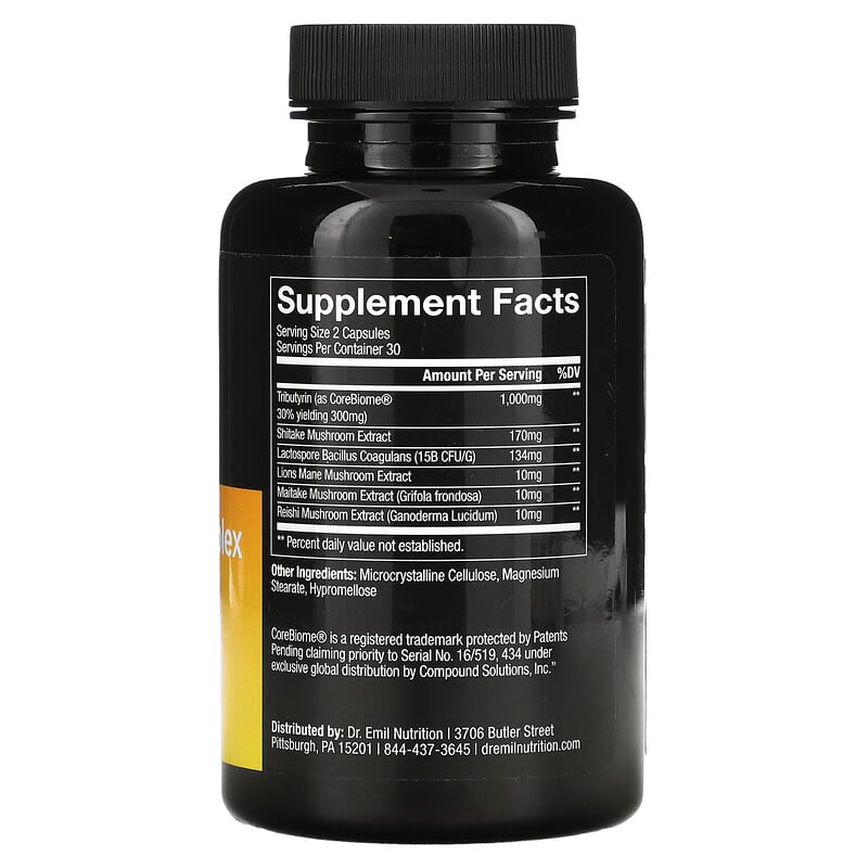 Dr. Emil Nutrition Total Gut Complex 60 Capsules 2 Thành phần vi chất của Dr. Emil Nutrition Total Gut Complex 60 Capsules 850002956580