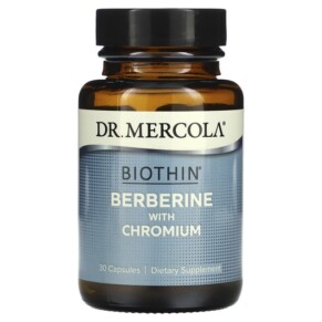 Thực phẩm chức năng Dr. Mercola Biothin Berberine with Chromium 30 Capsules 810094210083