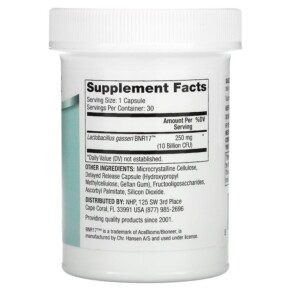 Thành phần vi chất của Dr. Mercola Biothin Probiotic Lactobacillus Gasseri 10 Billion CFU 30 Capsules 810487036481
