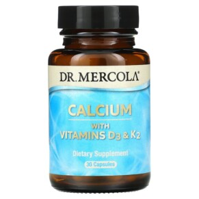 Thực phẩm chức năng Dr. Mercola Calcium with Vitamins D3 & K2 30 Capsules 813006019941