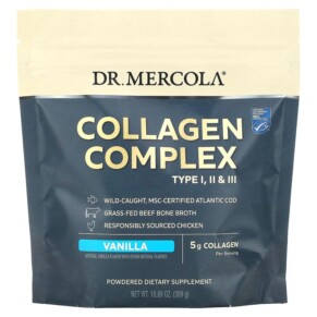 Thực phẩm chức năng Dr. Mercola Collagen Complex Type l ll & lll Vanilla 5 g 10.89 oz (309 g) 810094210168