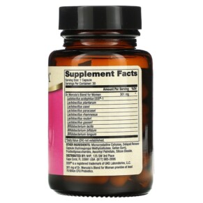 Thành phần vi chất của Dr. Mercola Complete Probiotics for Women 70 Billion CFU 30 Capsules 813006019125