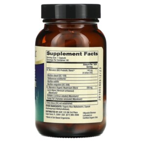 Thành phần vi chất của Dr. Mercola Complete Spore Restore 4 Billion CFU 90 Capsules 810487031516