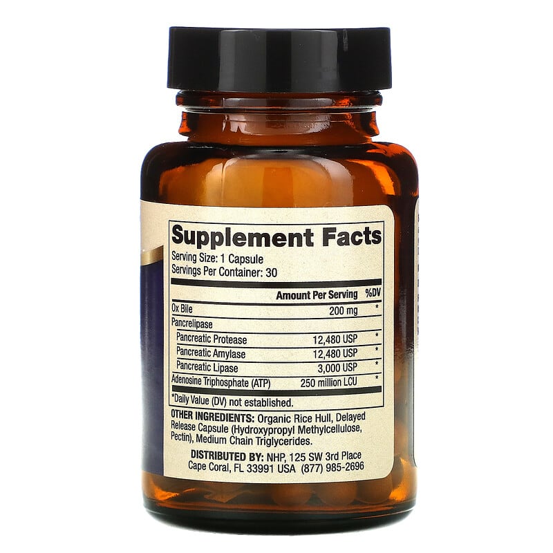 Dr. Mercola Gallbladder Enzymes 30 Capsules 2 Thành phần vi chất của Dr. Mercola Gallbladder Enzymes 30 Capsules 810487030953