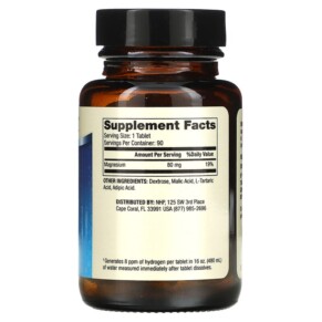 Thành phần vi chất của Dr. Mercola H2 Molecular Hydrogen 90 Tablets 810487032568