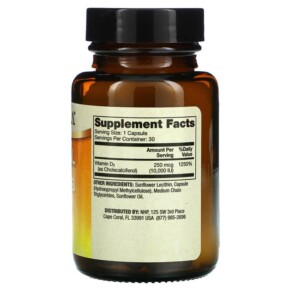 Dr. Mercola Liposomal Vitamin D3 10.000 IU 30 Capsules 3 Thành phần vi chất của Dr. Mercola Liposomal Vitamin D3 10.000 IU 30 Capsules 810487031486