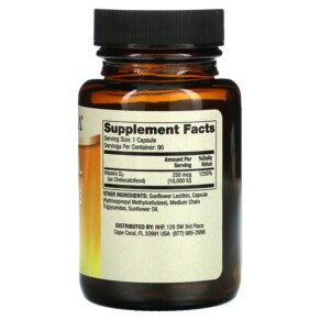 Thành phần vi chất của Dr. Mercola Liposomal Vitamin D3 10.000 IU 90 Capsules 810487032018