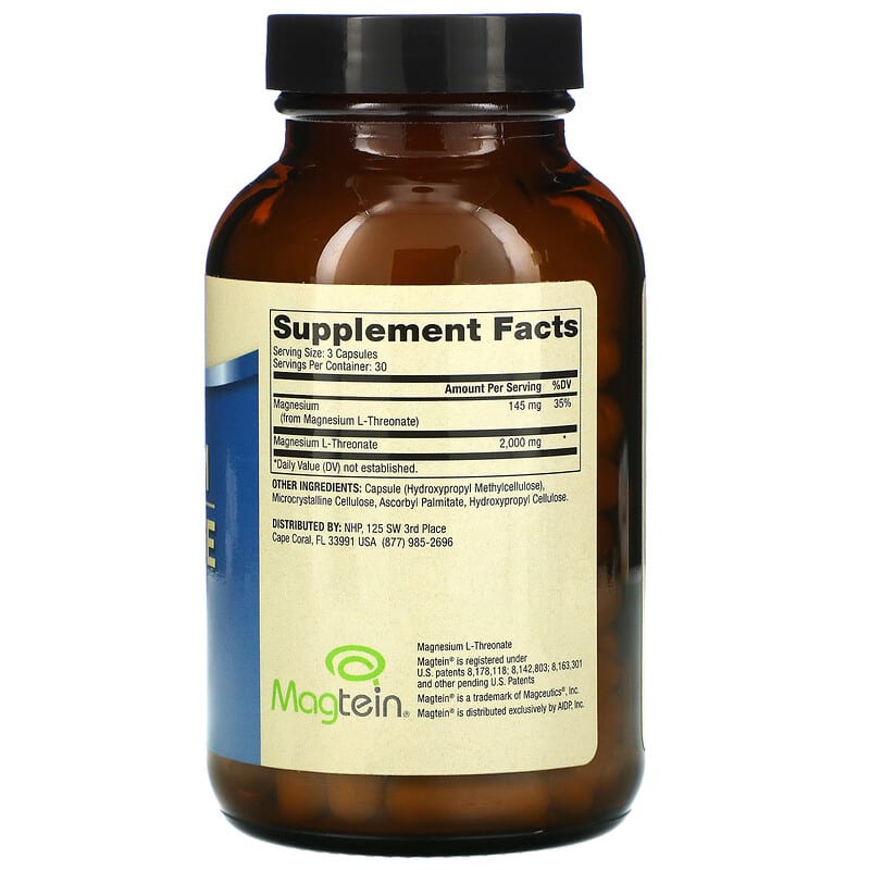 Dr. Mercola Magnesium L-Threonate 90 Capsules 2 Thành phần vi chất của Dr. Mercola Magnesium L-Threonate 90 Capsules 813006017787