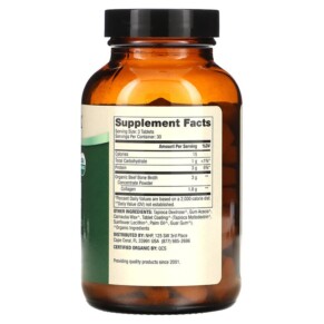 Thành phần vi chất của Dr. Mercola Organic Bone Broth Collagen 90 Tablets 810487031455