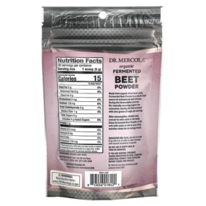 Thành phần vi chất của Dr. Mercola Organic Fermented Beet Powder 5.29 oz (150 g) 813006018401
