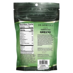 Thành phần vi chất của Dr. Mercola Organic Fermented Greens 9.5 oz (270 g) 810487032049