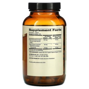 Thành phần vi chất của Dr. Mercola Organic Fermented Turmeric 180 Capsules 810487032377