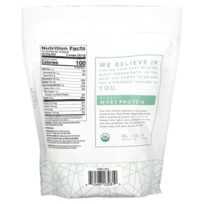 Thành phần vi chất của Dr. Mercola Organic Whey Protein Pure Powder Original 13.5 oz (382.5 g) 810487032810