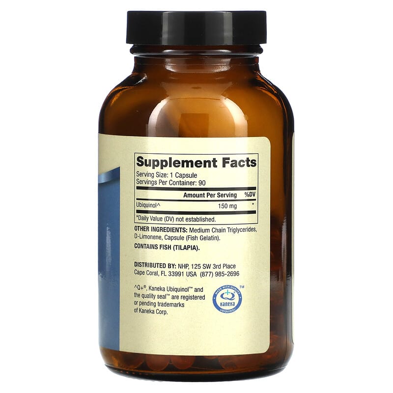 Dr. Mercola Ubiquinol 150 mg 90 Capsules 2 Thành phần vi chất của Dr. Mercola Ubiquinol 150 mg 90 Capsules 813006018005