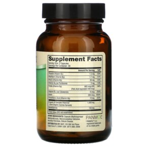 Thành phần vi chất của Dr. Mercola Vitamin B Complex with Benfotiamine 60 Capsules 813006018340