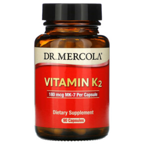 Thực phẩm chức năng Dr. Mercola Vitamin K2 180 mcg 90 Capsules 813006015325