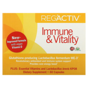 Thành phần vi chất của Dr. Ohhira's Essential Formulas Inc. Reg'Activ Immune & Vitality 60 Capsules 695927222026