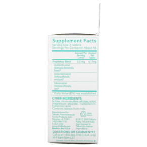 Thành phần vi chất của Dr. Talbot's Chamomile Night Time Soothing Tablets 3 m+ 140 Tablets 370797232404