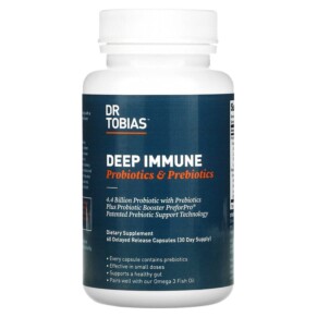Thực phẩm chức năng Dr. Tobias Deep Immune Probiotics & Prebiotics 60 Delayed Release Capsules 842367001210