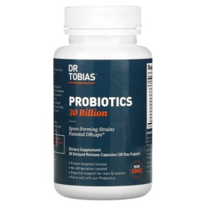 Thực phẩm chức năng Dr. Tobias Probiotics 30 Billion 30 Delayed Release Capsules 842367001227