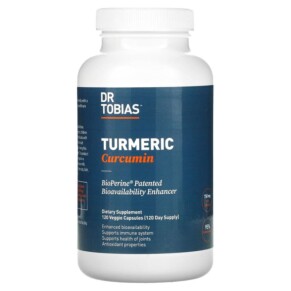 Thực phẩm chức năng Dr. Tobias Turmeric Curcumin 120 Veggie Capsules 842367001289