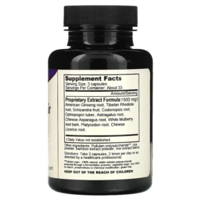 Thành phần vi chất của Dragon Herbs (Ron Teeguarden) Golden Air 500 mg 100 Vegetarian Capsules 679372001511