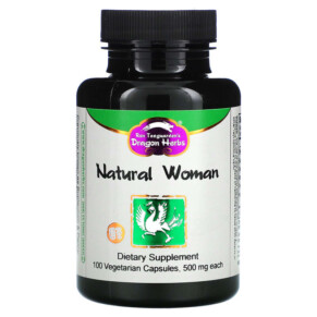 Thực phẩm chức năng Dragon Herbs (Ron Teeguarden) Natural Woman 500 mg 100 Vegetarian Capsules 679372004505