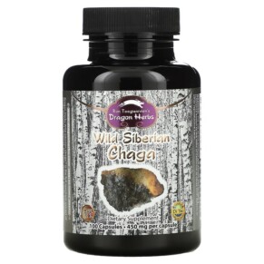 Thực phẩm chức năng Dragon Herbs (Ron Teeguarden) Wild Siberian Chaga 450 mg 100 Capsules 679372005052