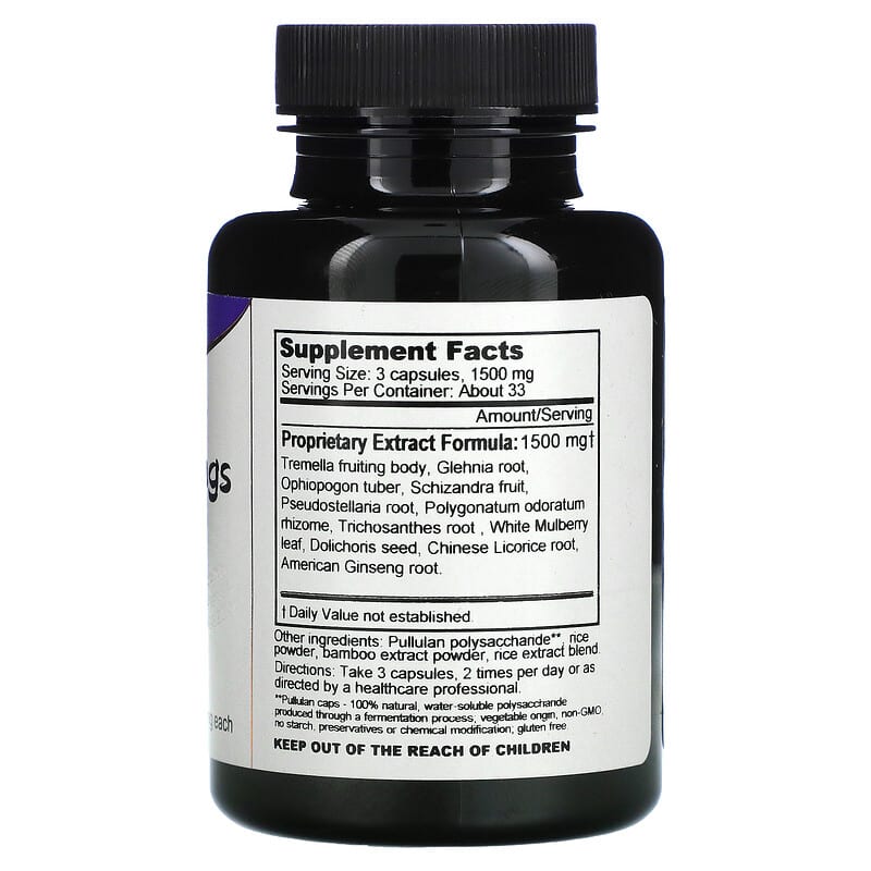 Dragon Herbs (Ron Teeguarden) Young Lungs 500 mg 100 Vegetarian Capsules 2 Thành phần vi chất của Dragon Herbs (Ron Teeguarden) Young Lungs 500 mg 100 Vegetarian Capsules 679372001726