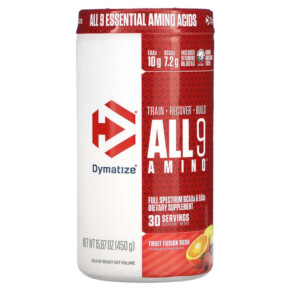 Thực phẩm chức năng Dymatize ALL9AMINO Fruit Fusion Rush 15.87 (450 g) 705016181001
