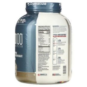 Thành phần vi chất của Dymatize ISO100 Hydrolyzed 100% Whey Protein Isolate Cookies & Cream 5 lb (2.3 kg) 705016353200