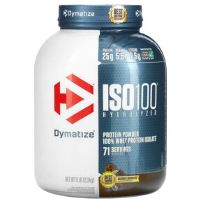 Thực phẩm chức năng Dymatize ISO100 Hydrolyzed 100% Whey Protein Isolate Gourmet Chocolate 5 lb (2.3 kg) 705016353187