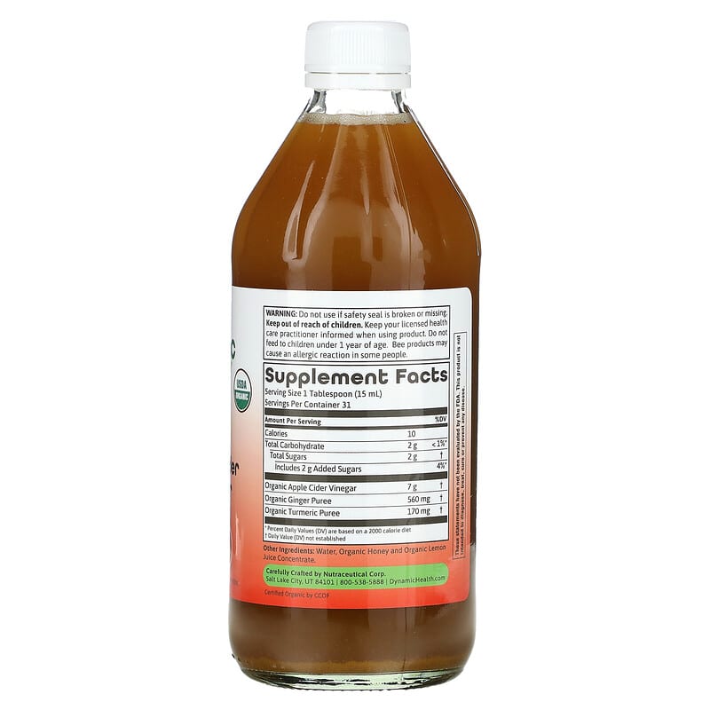 Dynamic Health Apple Cider Vinegar Detox Tonic 16 fl oz (473 ml) 2 Thành phần vi chất của Dynamic Health Apple Cider Vinegar Detox Tonic 16 fl oz (473 ml) 790223656640